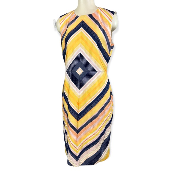 Slate & Willow (12) Hawaiian Stripe Sheath Dress - Picture 11 of 11